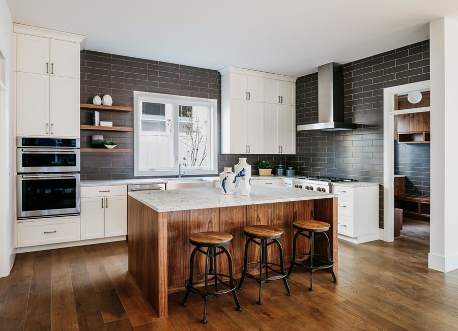 cocinas de madera modernas
