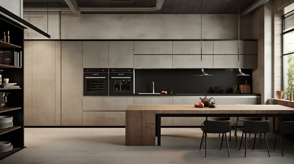 Cocina moderna y minimalista